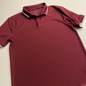 Nike dri-fit Virginia Tech golf polo mens size S slim fit (worn once)